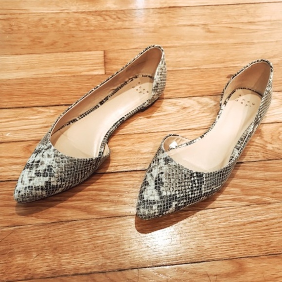 target snakeskin flats